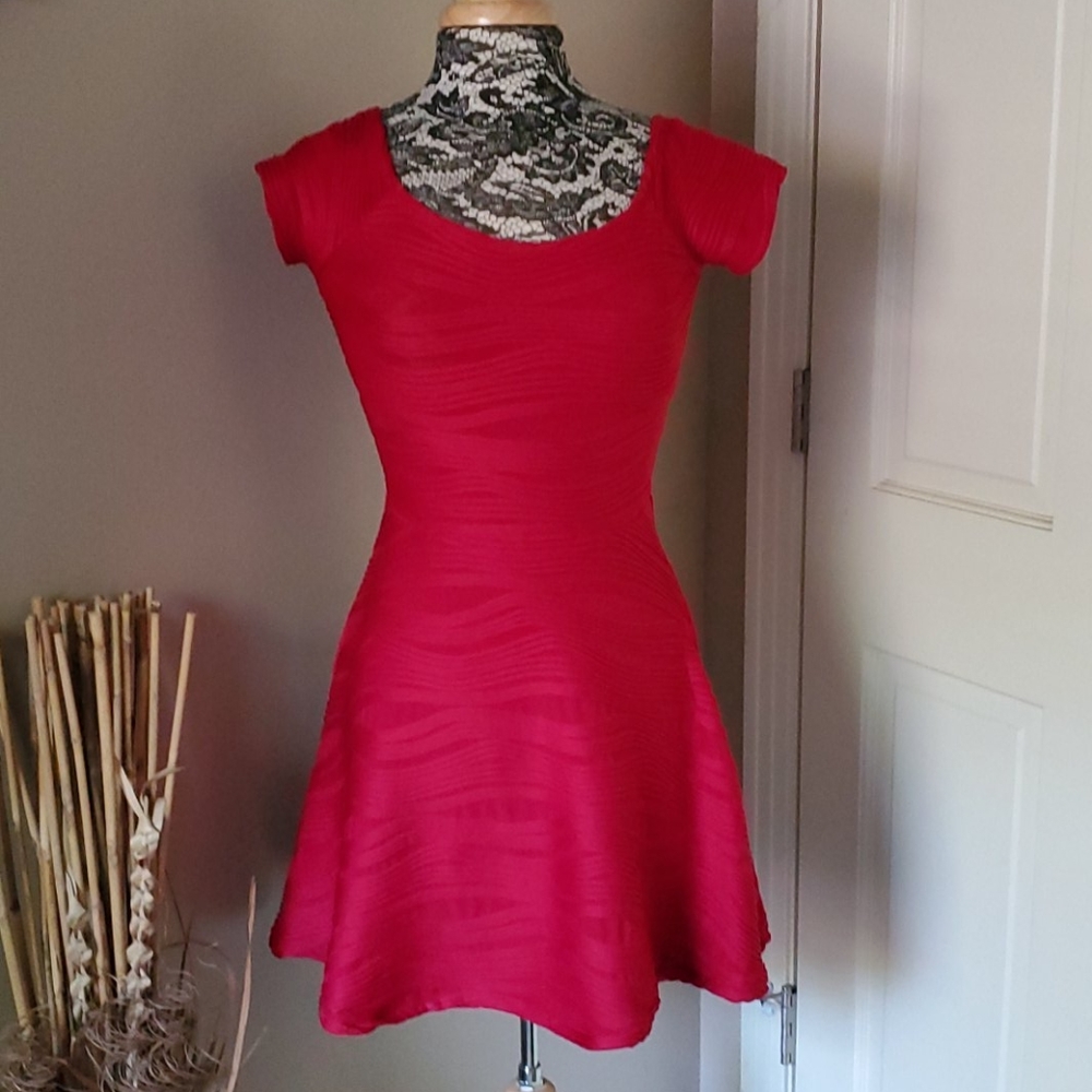 Forever 21 red skater dress, size S